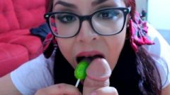 Starved School Girl Gives Intruder Lollipop Blow-Job