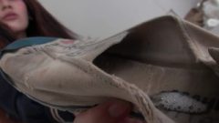 Girls Junior High School Students Spit On Shoes