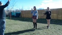 Public Teen Schoolgirls Playing Voleyball – Enormous Tits Part III