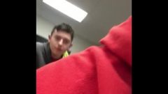 Arousing Boy Blows Penis Under School Desk