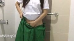 Filipino School-Girl Squirts For The First Time