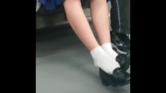 Nippon School Girl Shoeplay Cumpilation