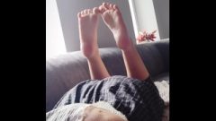 University Slut Shows Us Her Soles Feet In The Poses – Foot Fetish