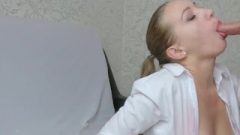 Very Starved School-Girl Do Very Wet And Creamy Blow Job
